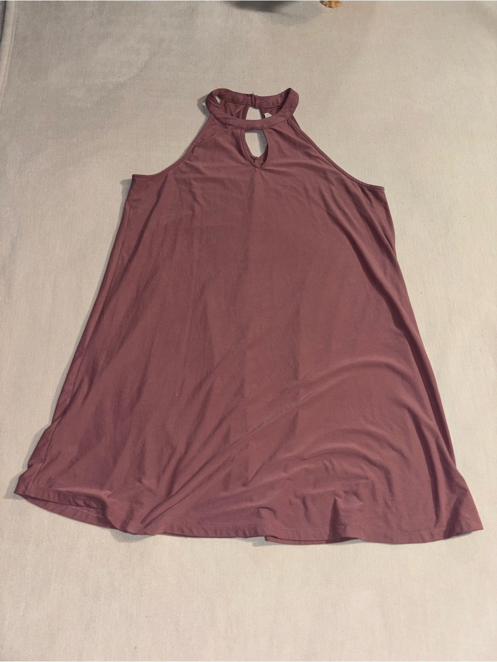 Pink Rose Mauve Halter Swing Dress